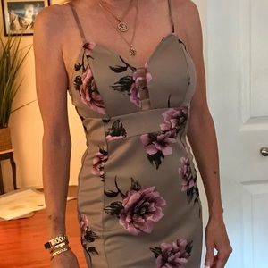 Floral bodycon summer dress